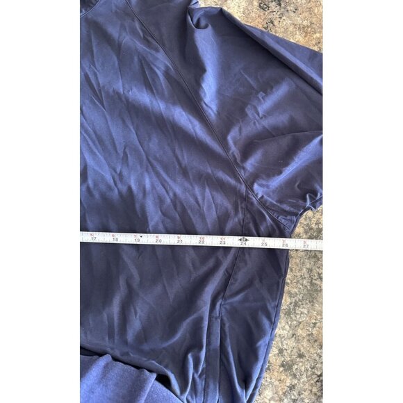 Footjoy FJ Golf Pullover Windbreaker Jacket 1/4 Button Up Navy Blue men’s L B2 - Picture 5 of 6